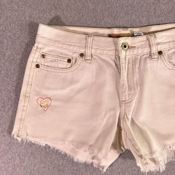 Old Navy Womens White Shorts Jeans Size 6 (29) Cut-Off Denim - Picture 3 of 10